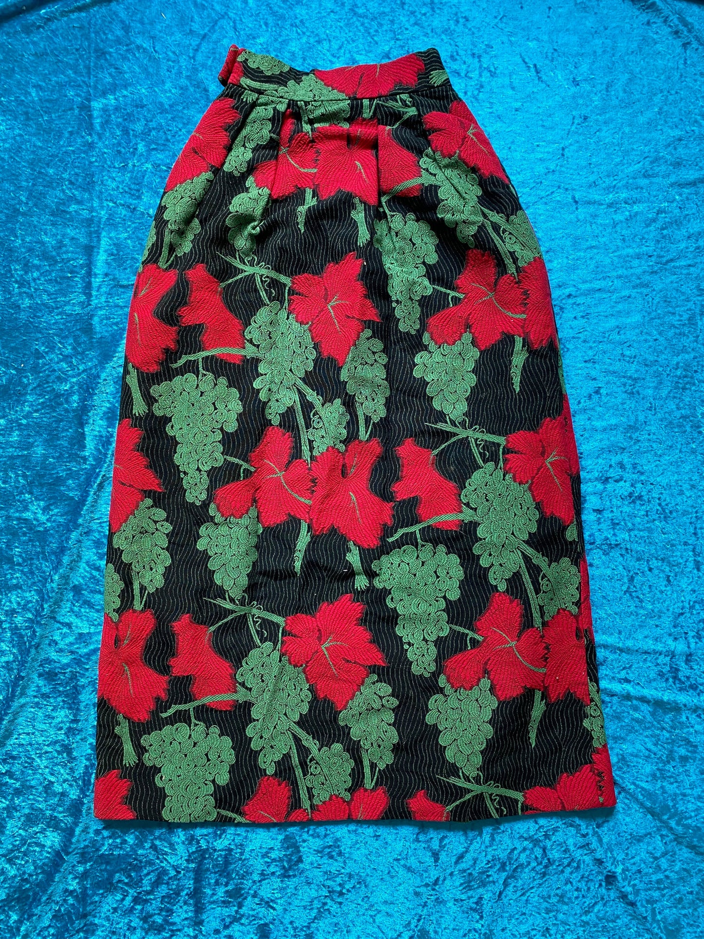 Vintage Thick Grape Print Skirt