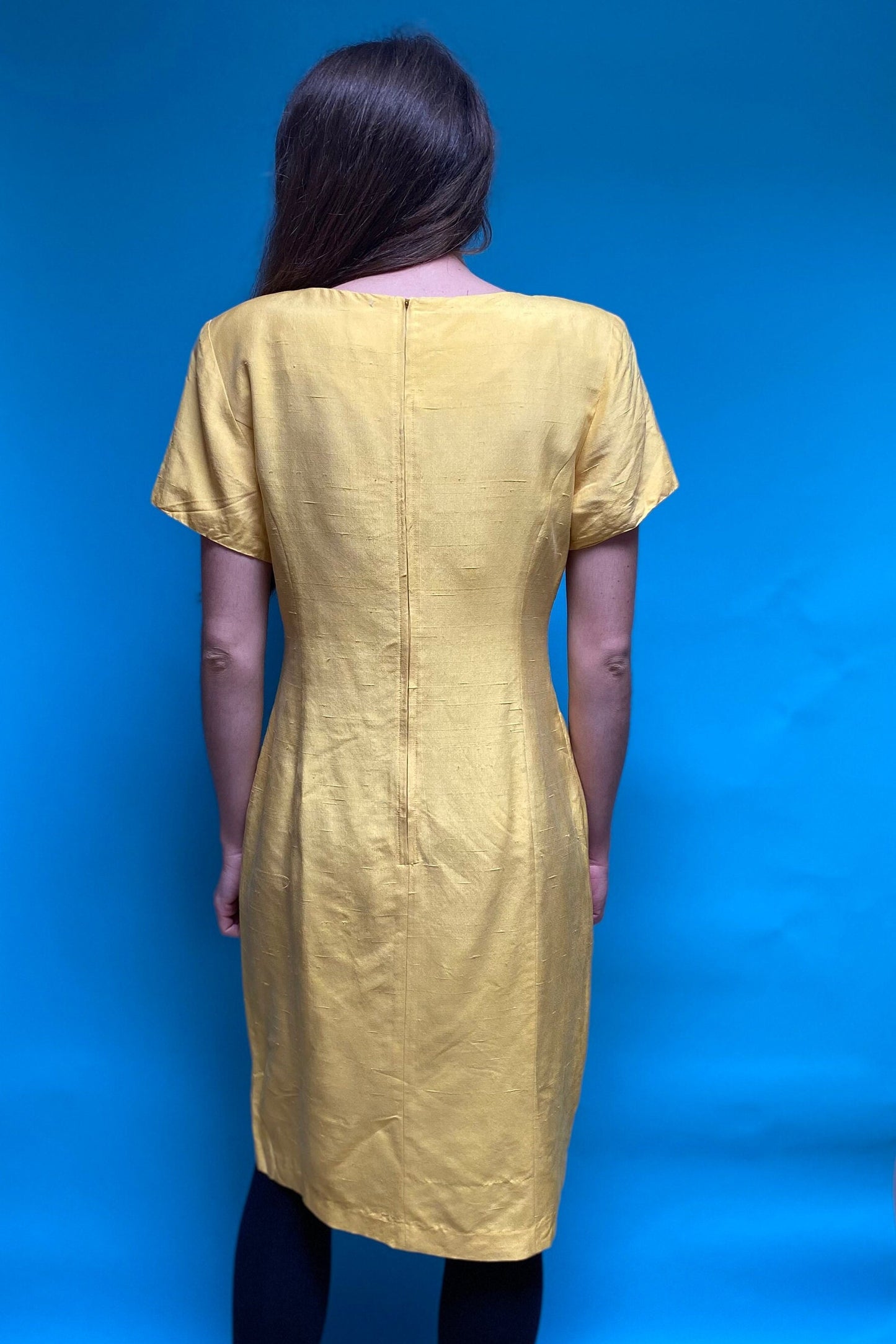 Vintage Summer 80s Yellow Dress.