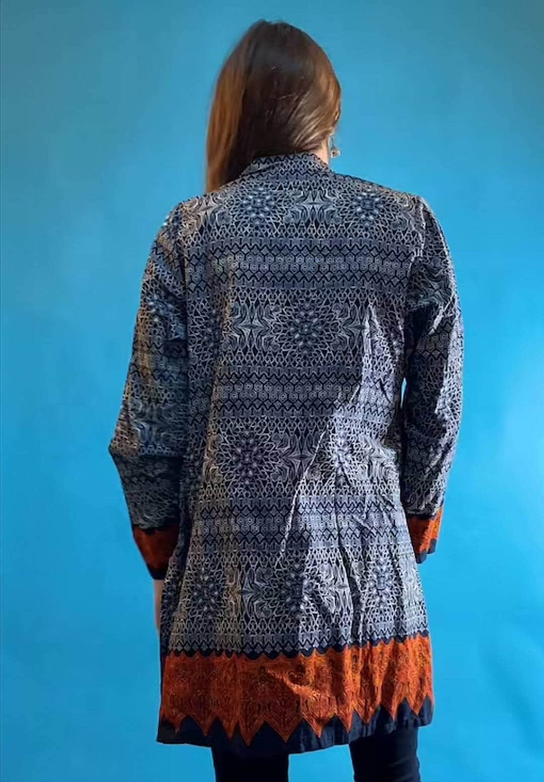 BIBA Paisley Multicolour Tunic Top Kaftan S M