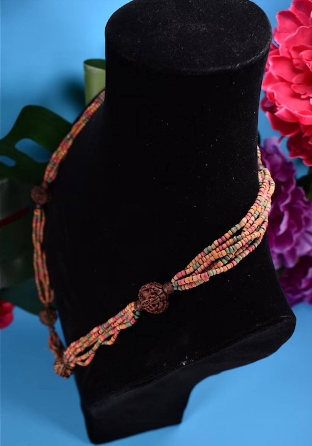 Vintage Natural Bead Necklace