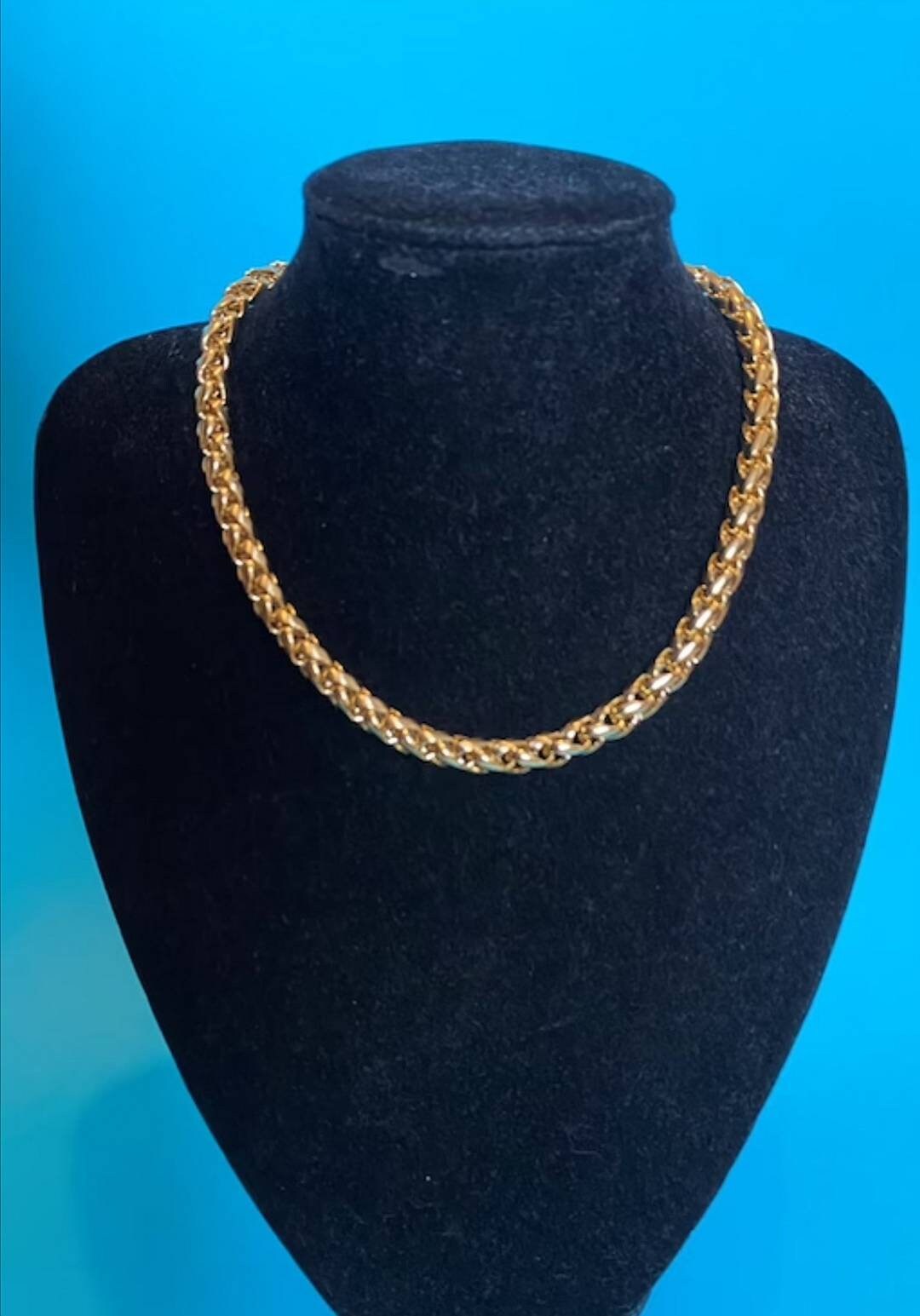 Vintage Gold Plated Rope Chain