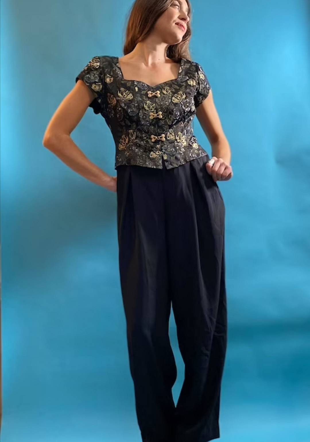 Vintage 80s Party Jumpsuit.