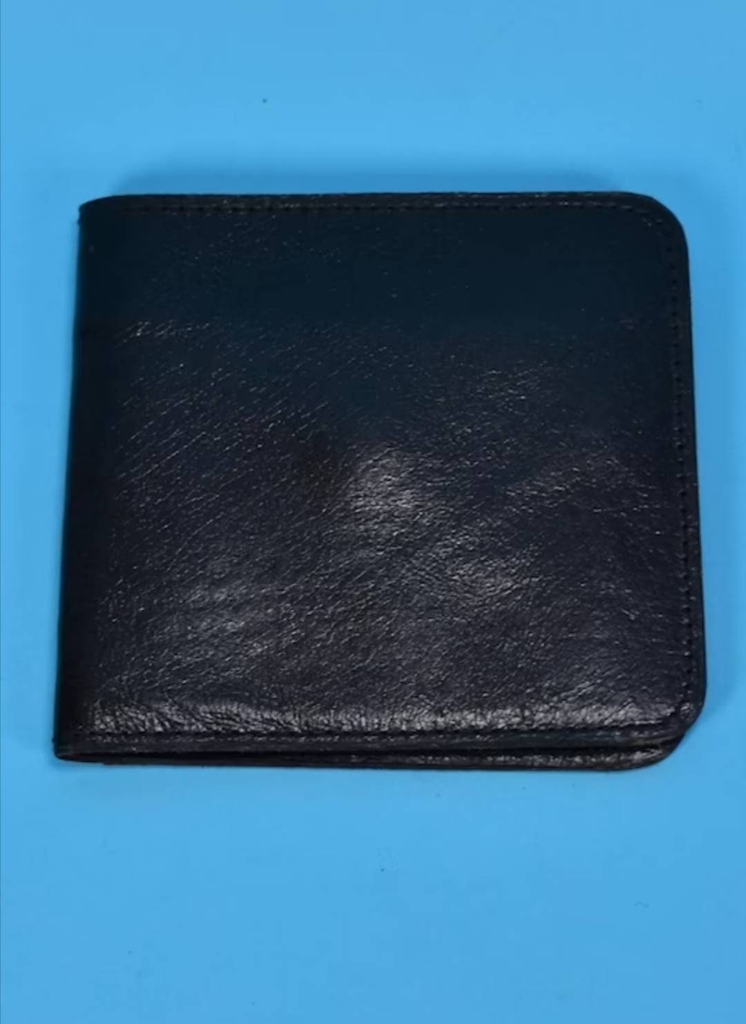 Vintage Mini Black Leather Wallet
