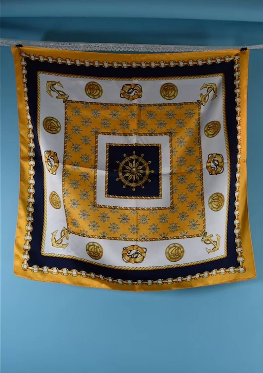 Vintage Nautical Print Scarf