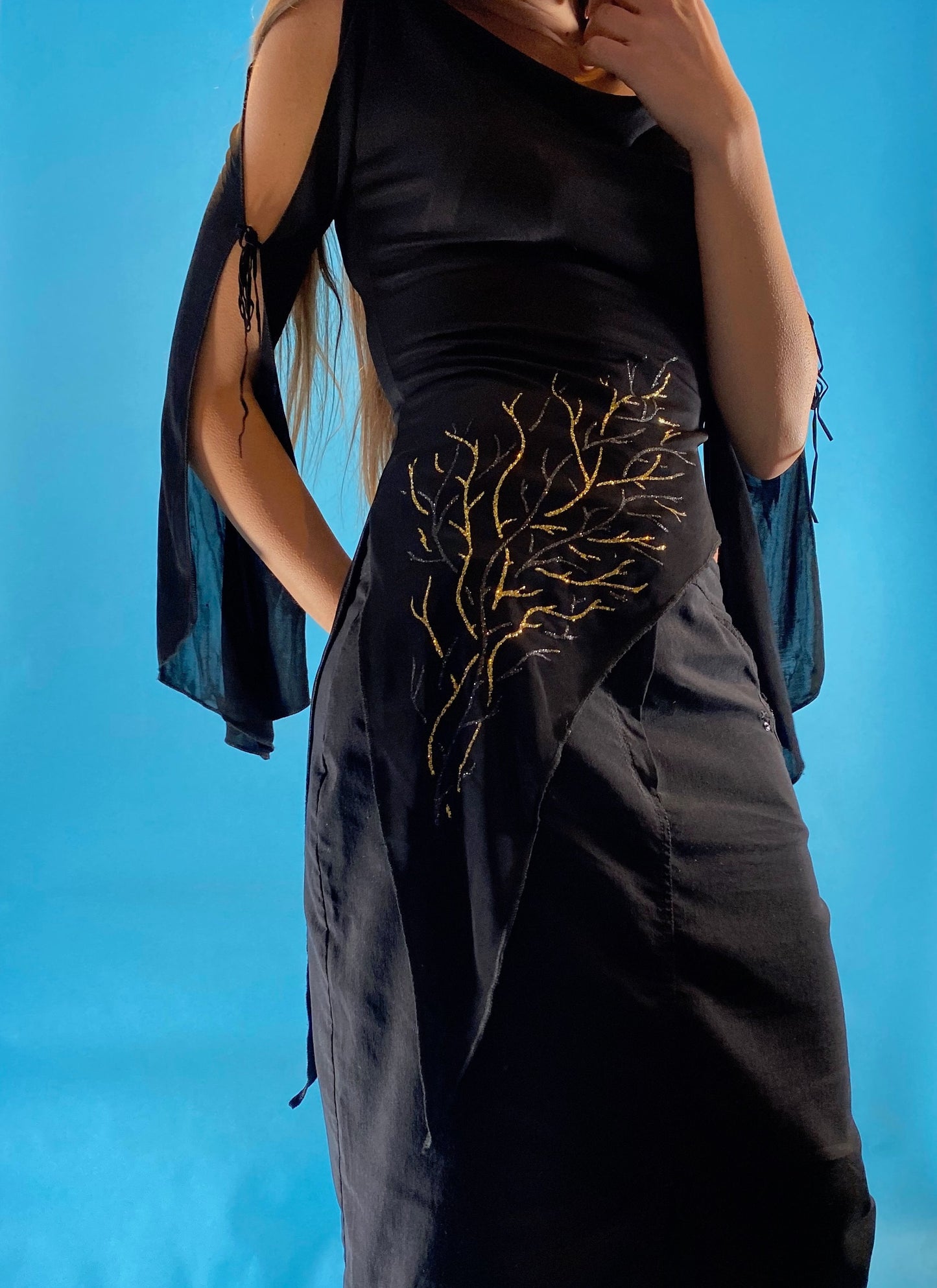 Y2K Black Lace Top.