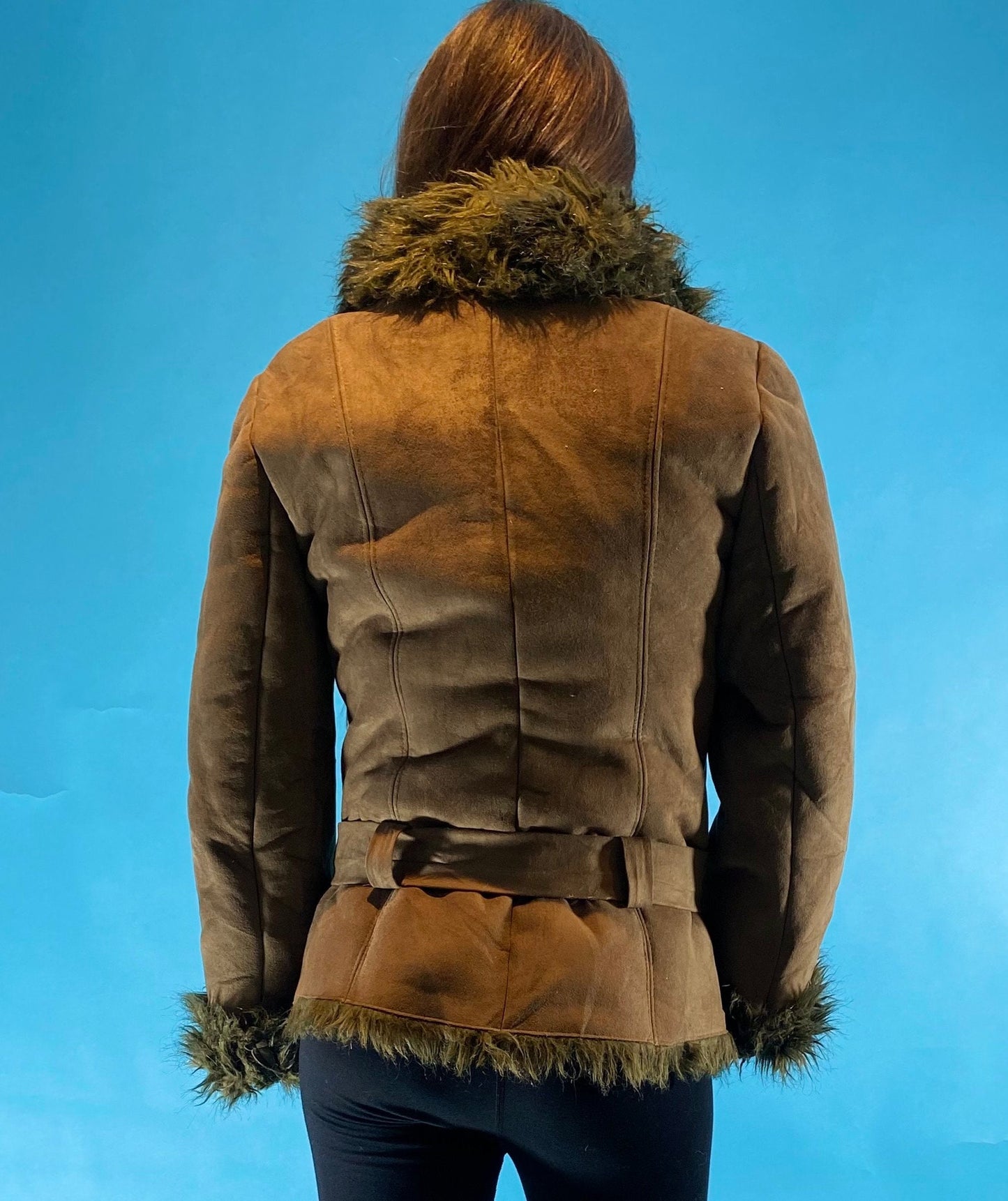 Y2K Vintage Short Afghan Penny Lane Coat.
