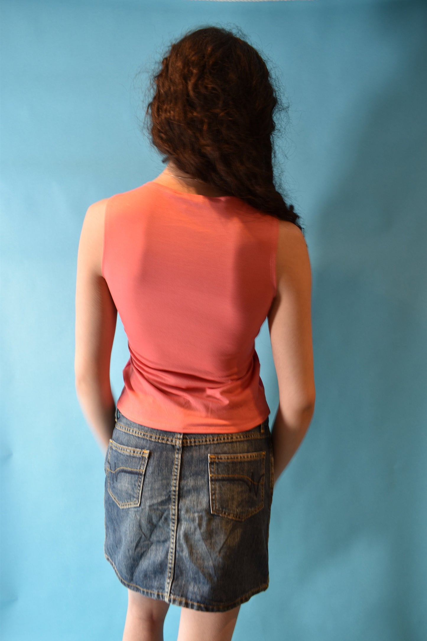 Vintage Y2K Size S/M Sparkly Wave Top in Pink.