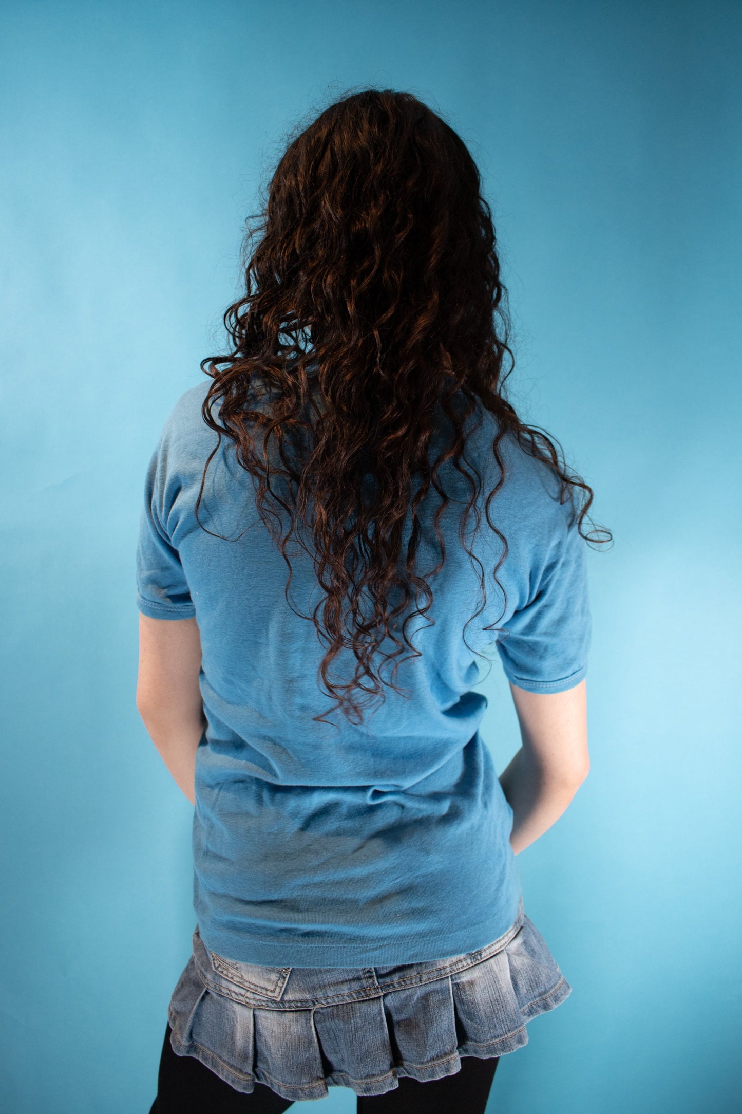 Vintage 1990s Size S I Like Hong Kong T-Shirt in Blue.