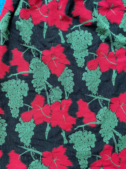Vintage Thick Grape Print Skirt