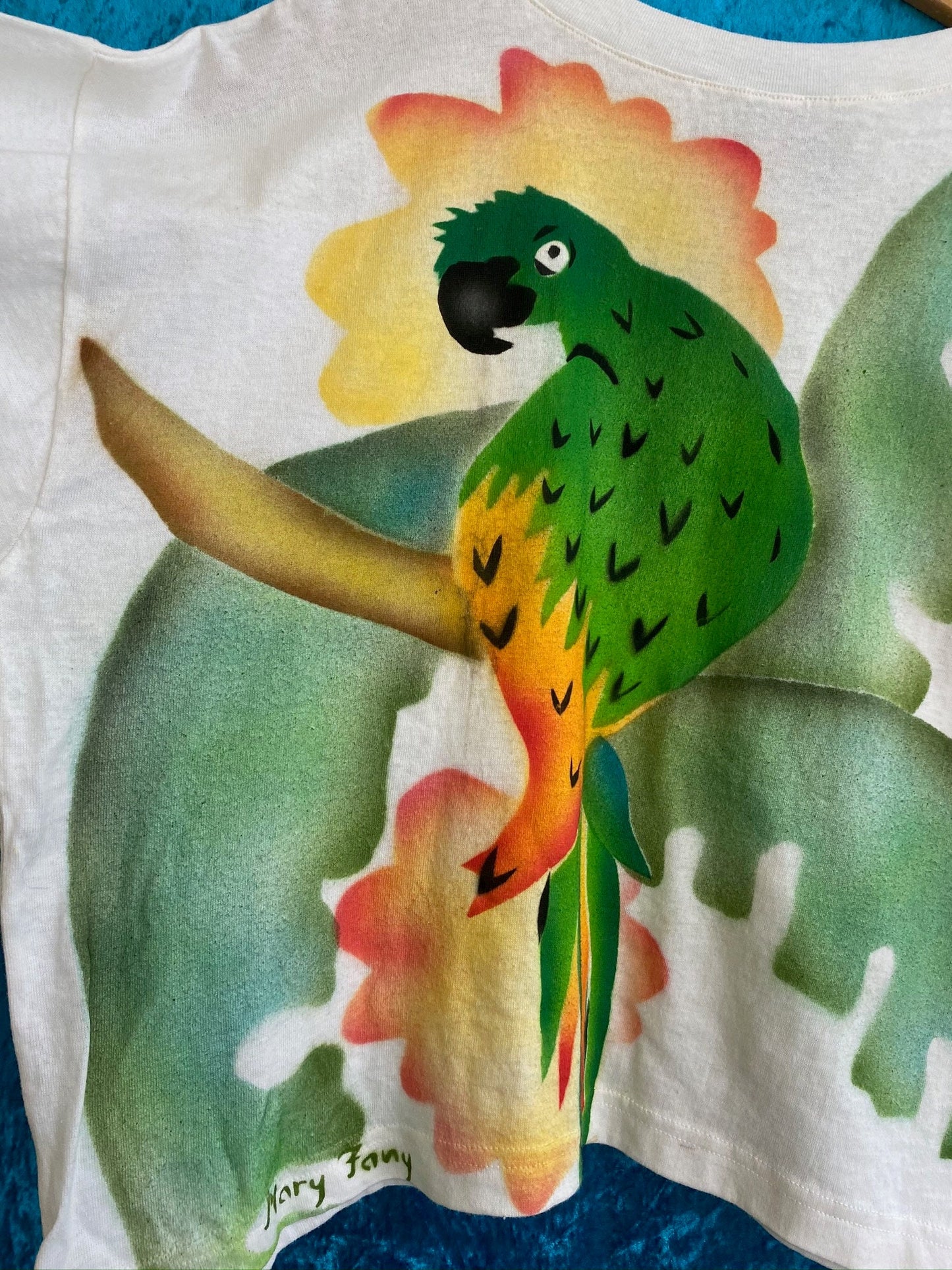 Vintage Mary Fany 80s Parrot T Shirt.