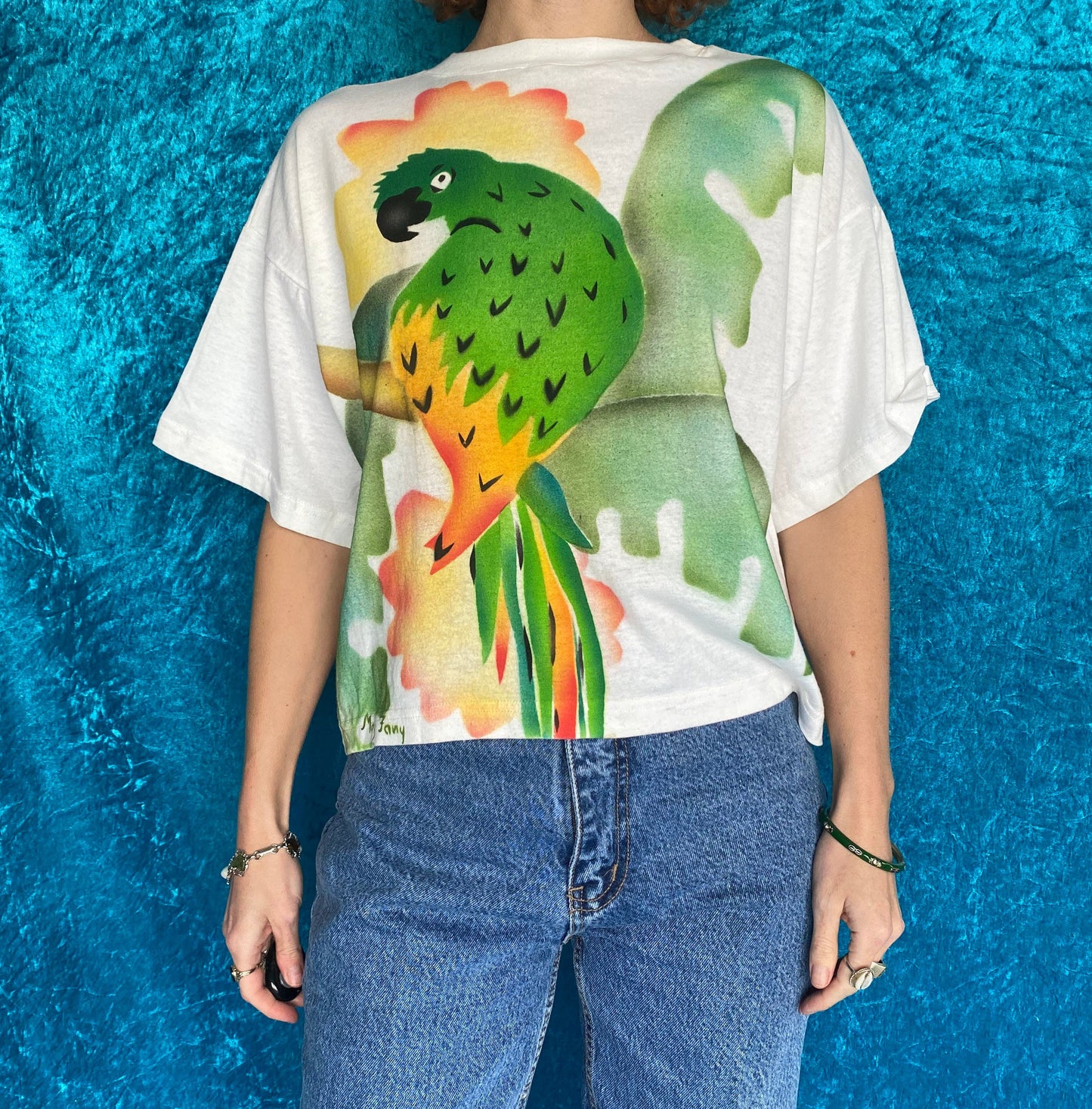 Vintage Mary Fany 80s Parrot T Shirt.