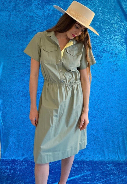 Vintage Green Workwear Dress.