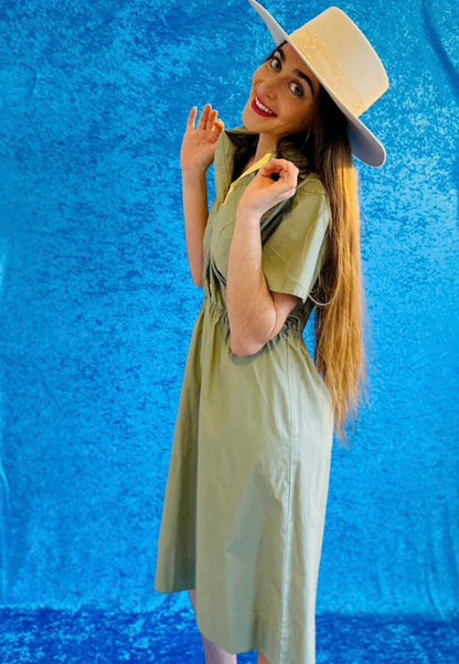 Vintage Green Workwear Dress.