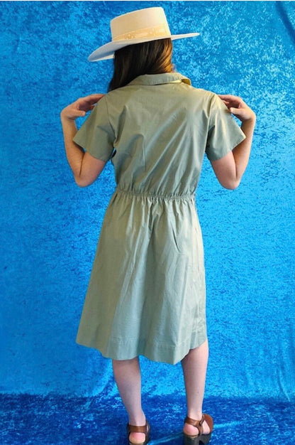 Vintage Green Workwear Dress.