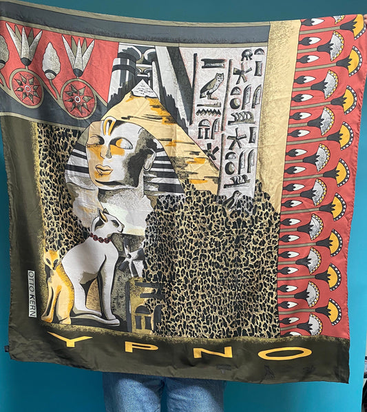 Vintage Otto Kern Egyptian Silk Scarf