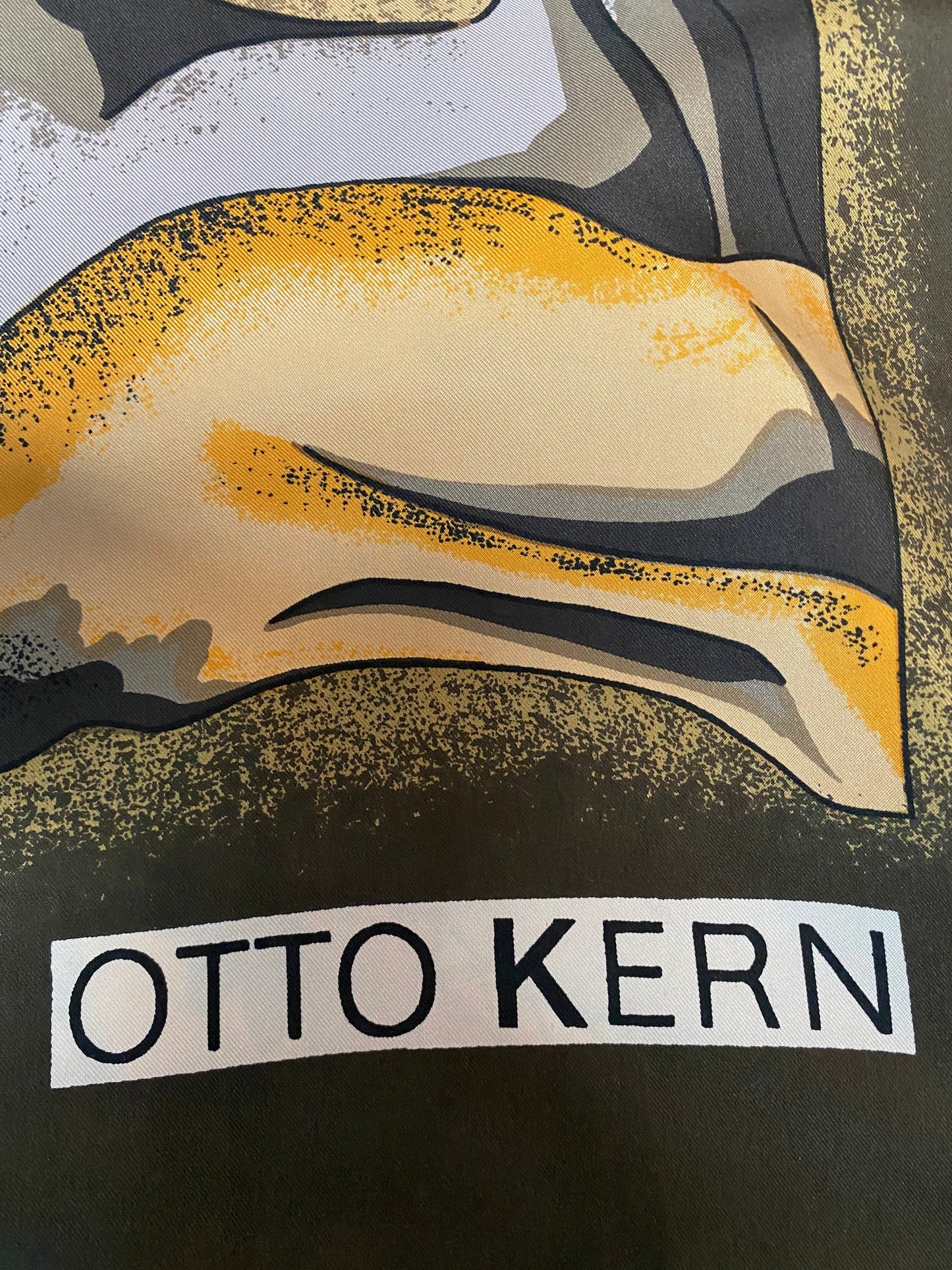 Vintage Otto Kern Egyptian Silk Scarf