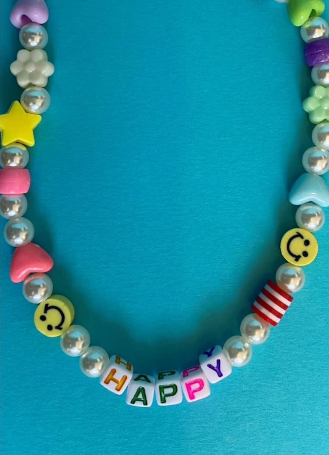 Smiley Bead Happy Necklace