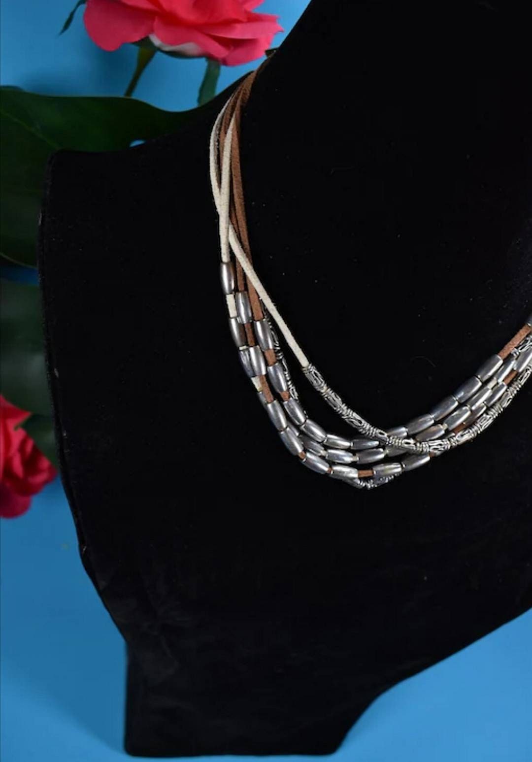 Vintage Multi-layered Silver Necklace
