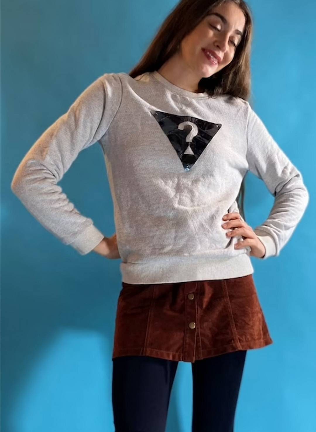 Vintage Y2K Guess Grey Sweatshirt.