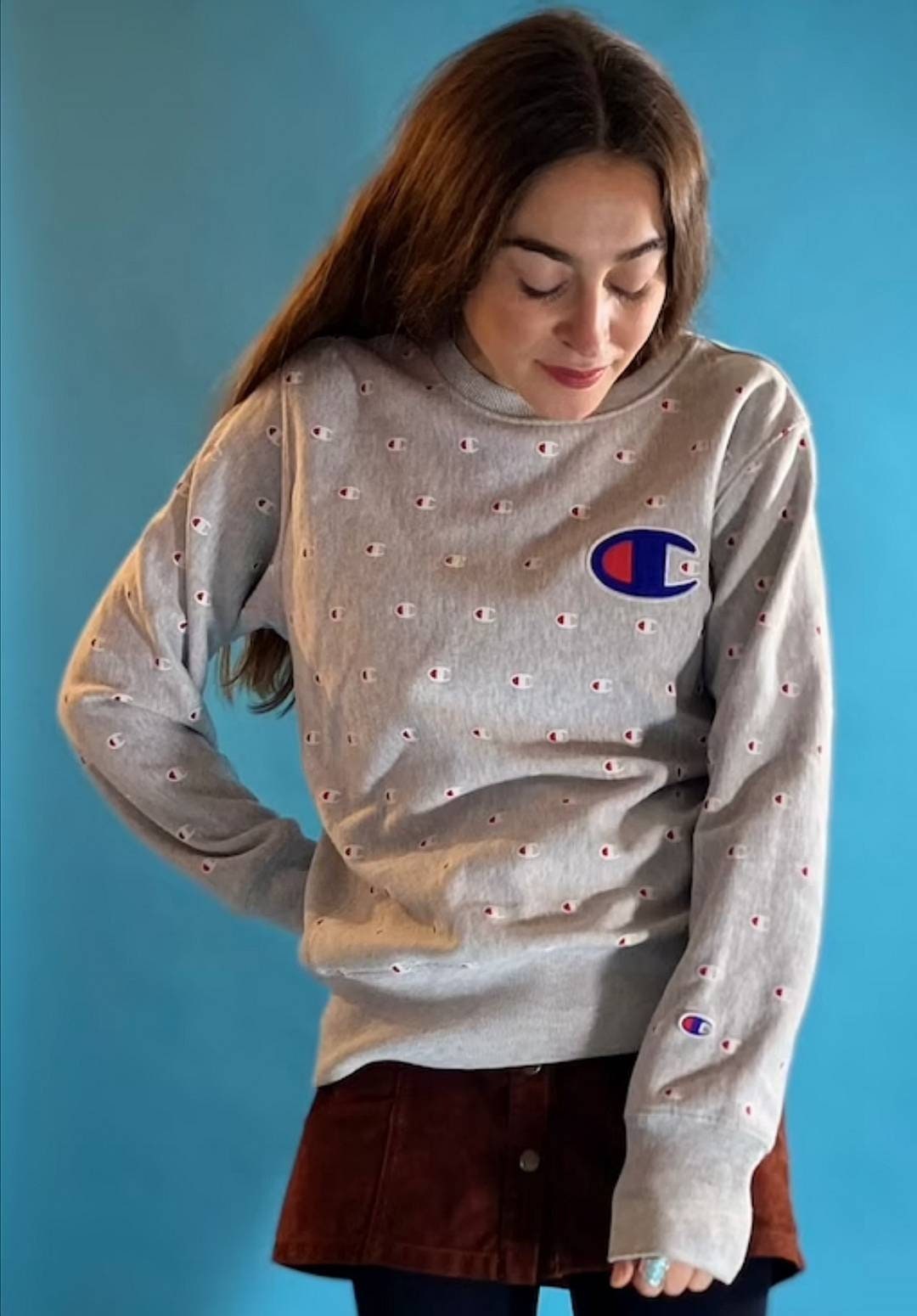 Vintage Gray Champion Sweatshirt.