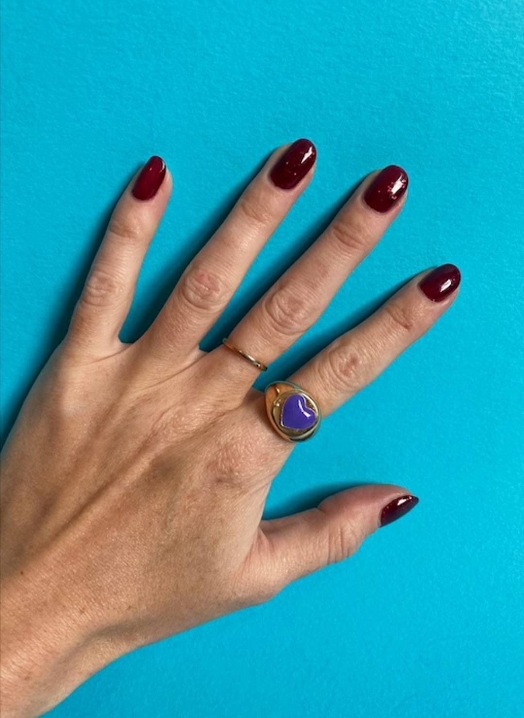 Purple Heart Ring