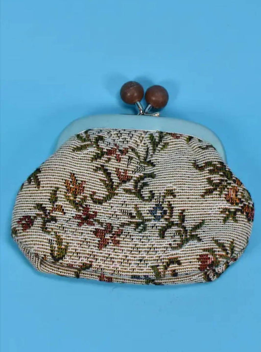 Vintage Floral Tapestry Purse