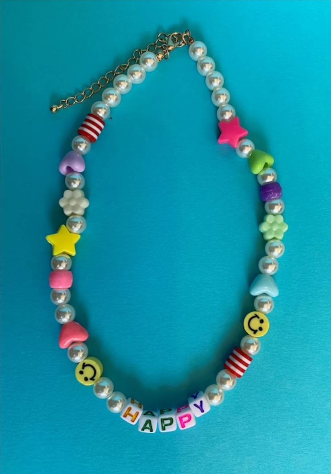 Smiley Bead Happy Necklace