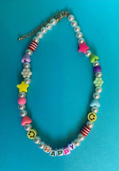Smiley Bead Happy Necklace