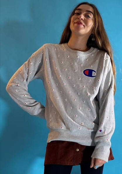 Vintage Gray Champion Sweatshirt.