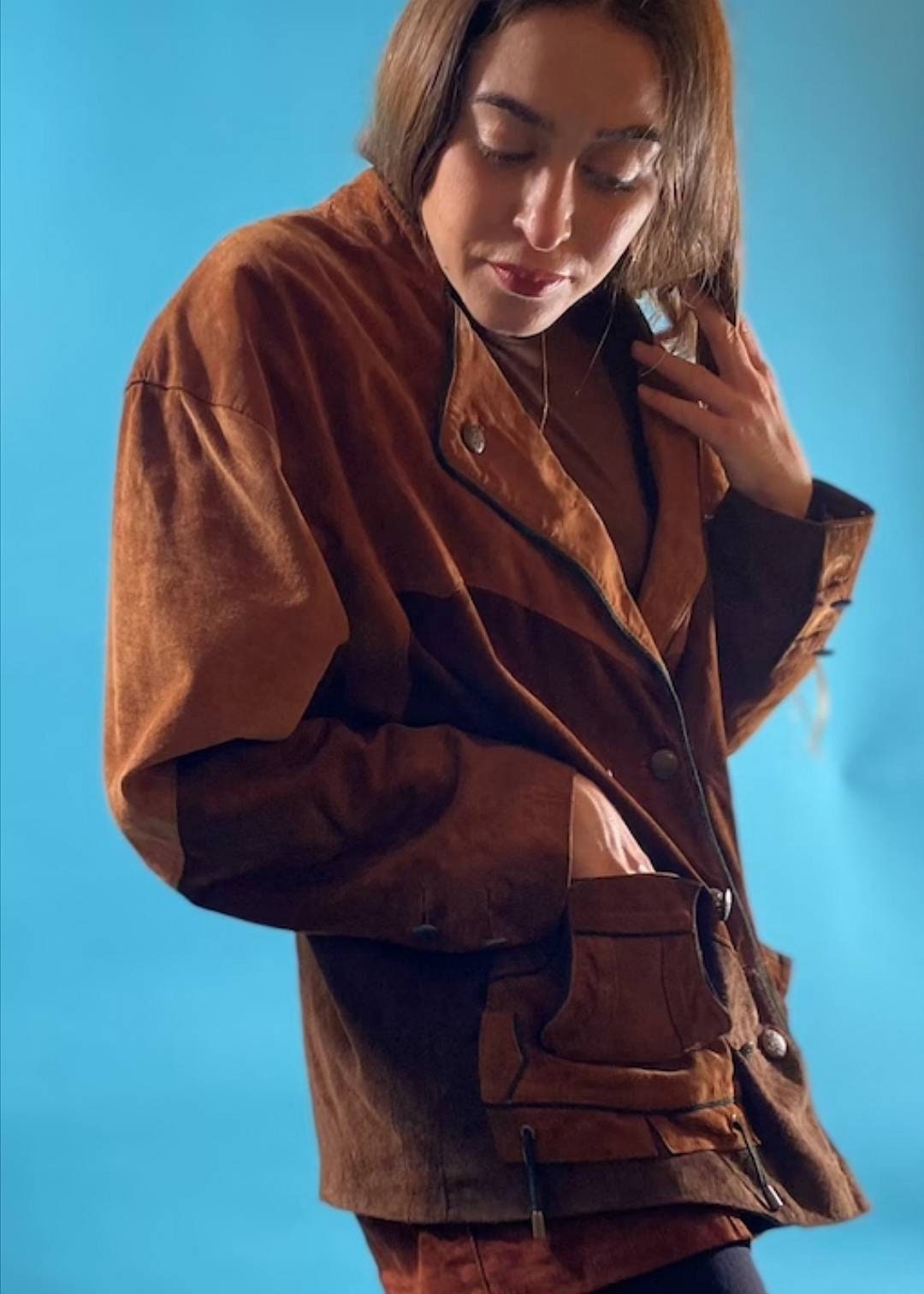 Vintage Tonal Suede Jacket