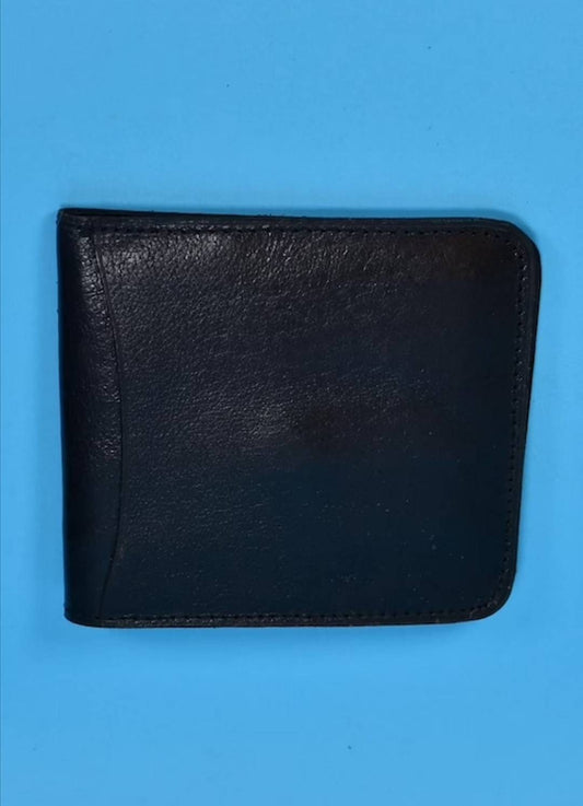 Vintage Mini Black Leather Wallet