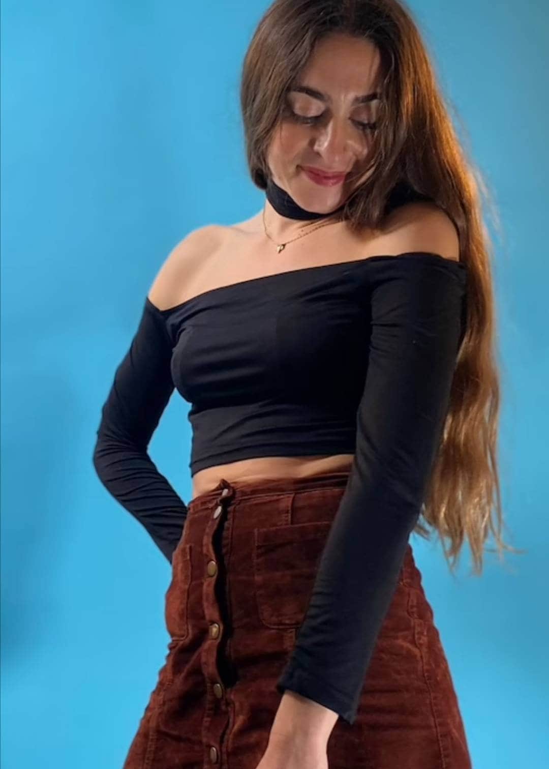 Vintage Y2K Black Crop top