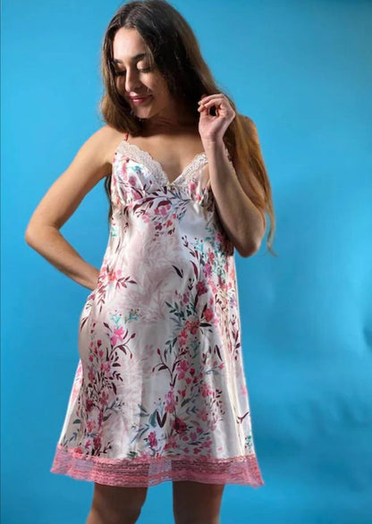 Vintage Y2K Floral Slip Dress.
