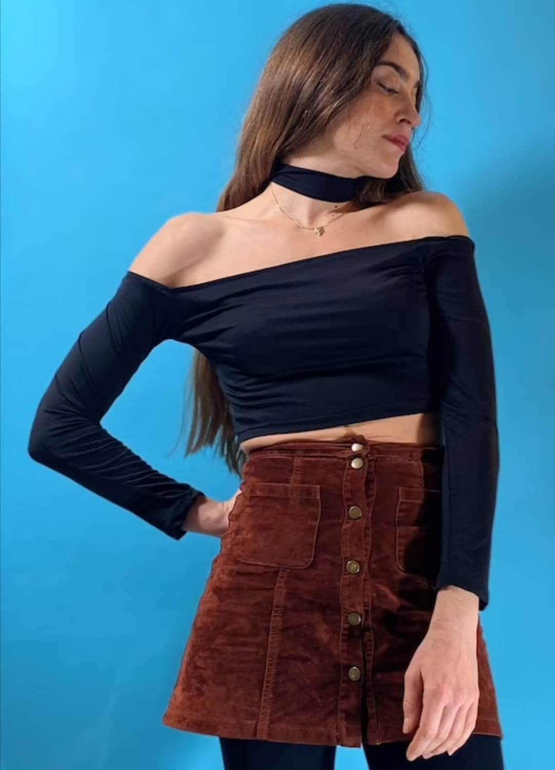 Vintage Y2K Black Crop top