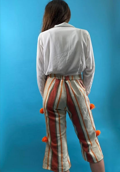 Vintage Revival 1970s Pom Pom Trousers.