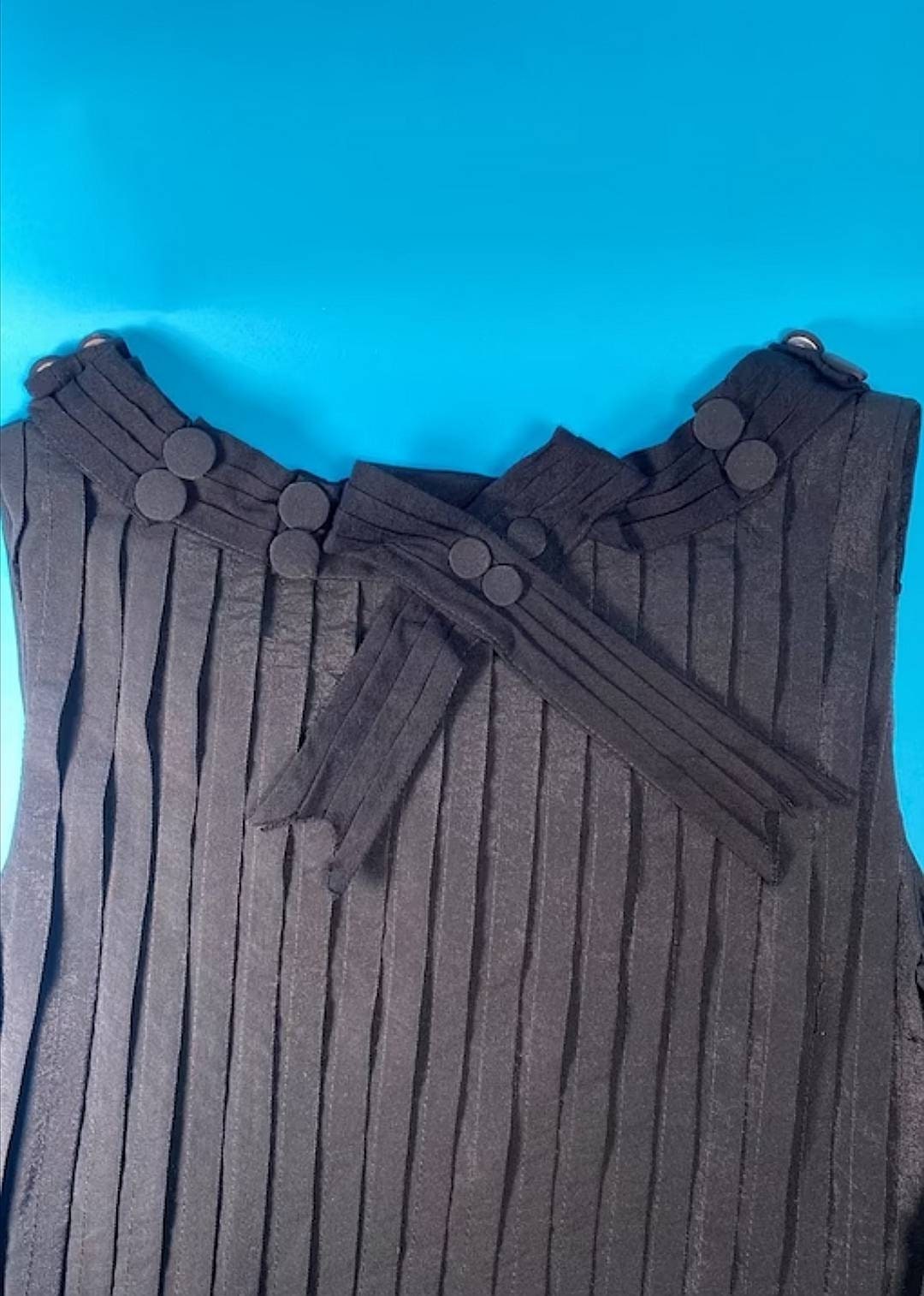Vintage Revival 1960s Puffball Black Dress.