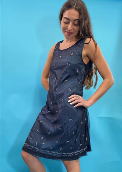 Vintage Floral Mini Dress.