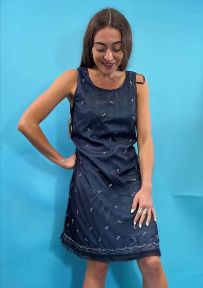 Vintage Floral Mini Dress.