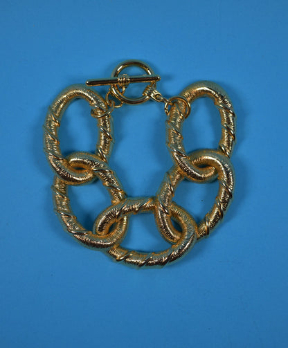 Vintage 90s Chunky Chain Gold Bracelet