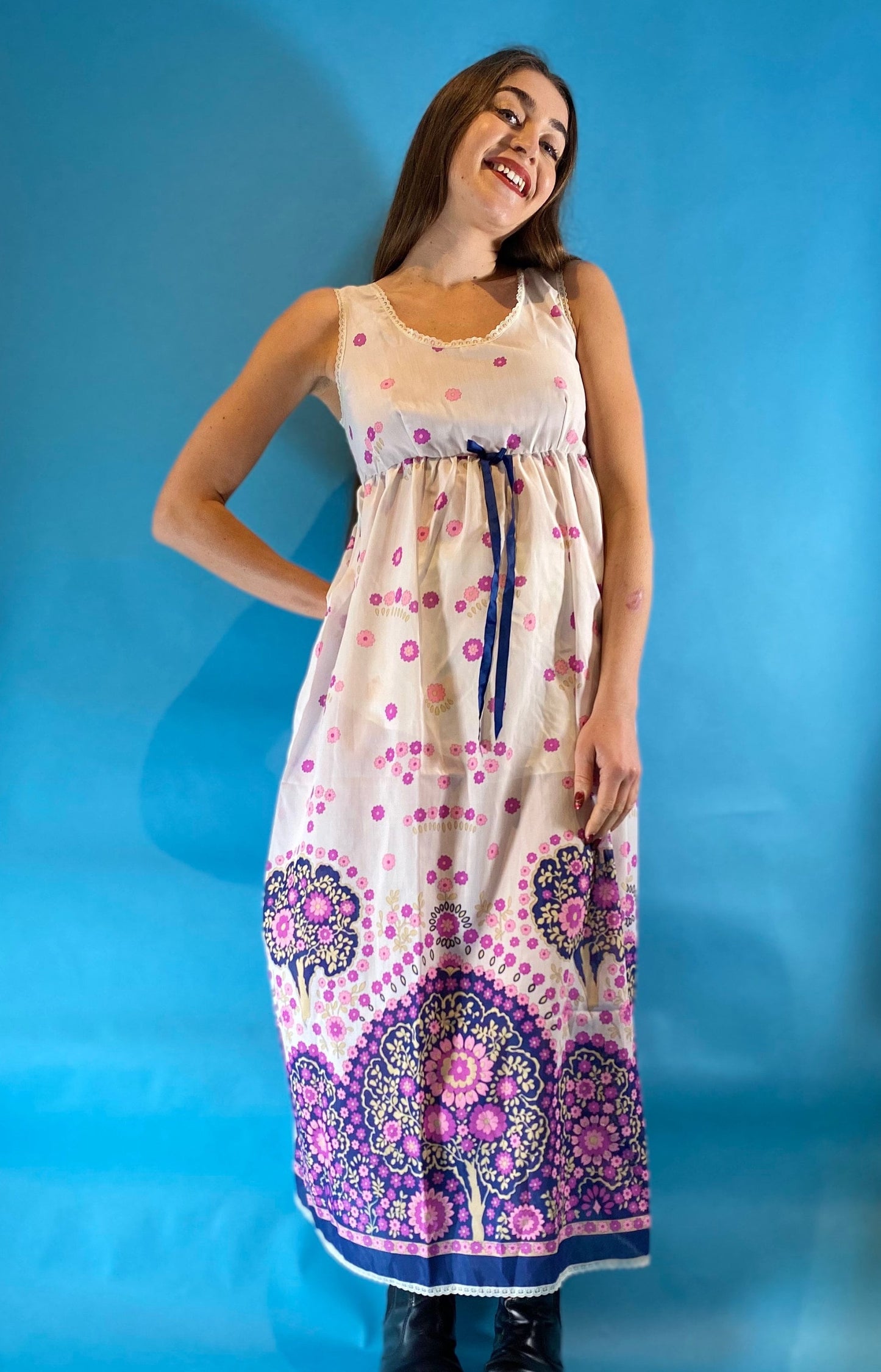 Vintage 70s Floral Dress.