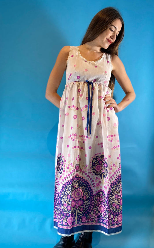 Vintage 70s Floral Dress.