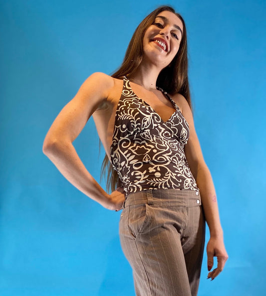 Y2k Vintage Halterneck Top.