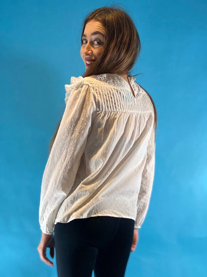 Vintage White Cotton Shirt.