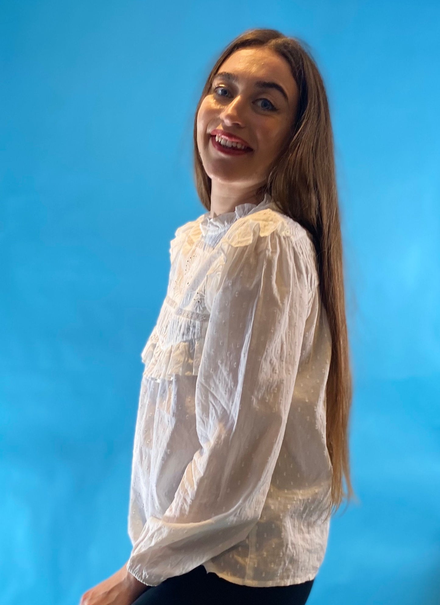 Vintage White Cotton Shirt.