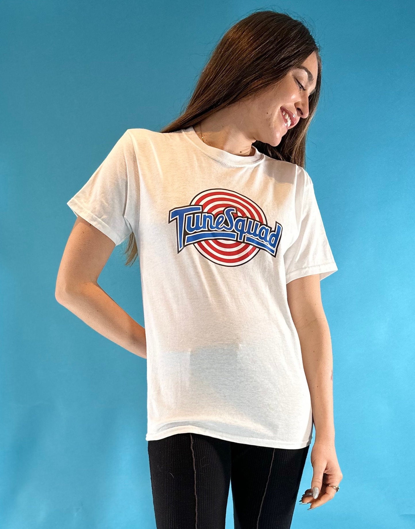 Vintage Y2K Printed TuneSquad T-Shirt.
