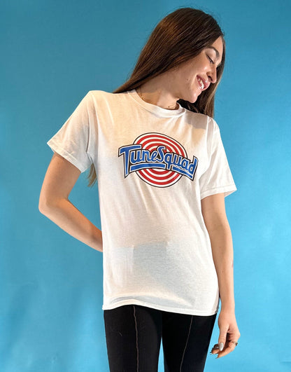Vintage Y2K Printed TuneSquad T-Shirt.