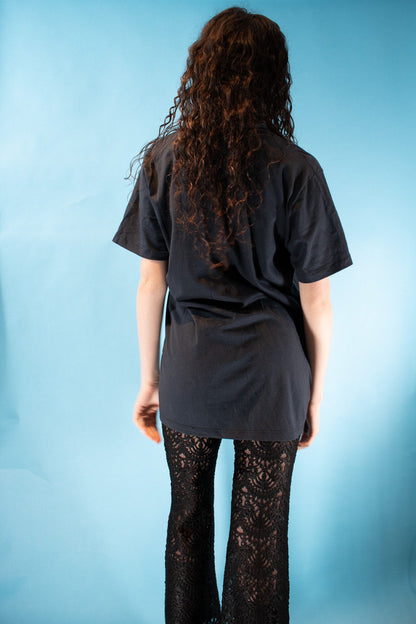 Vintage BB King Graphic Printed Band T-Shirt in Dark Grey.