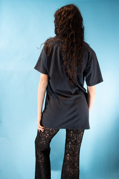 Vintage BB King Graphic Printed Band T-Shirt in Dark Grey.